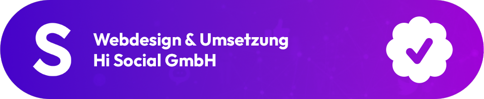 Webdesign & Umsetzung Hi Social GmbH